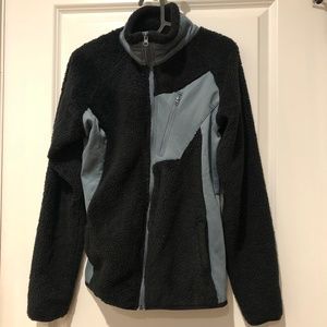 Columbia Black and Slate Blue Fleece Jacket